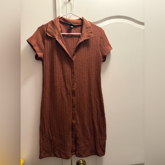 Wild Fable Ribbed Button-Front Dress - Picture 1 of 3